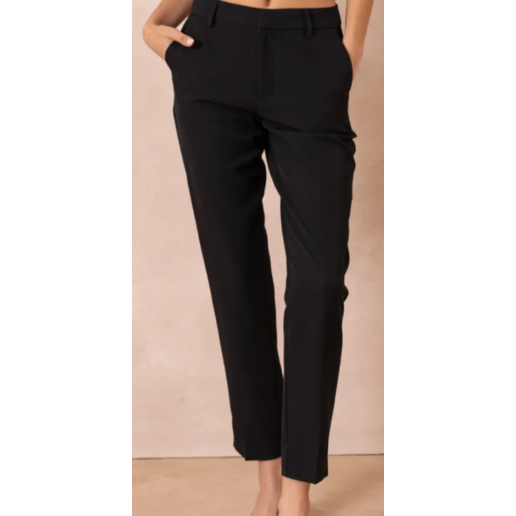 Pantalon droit cigarette noir